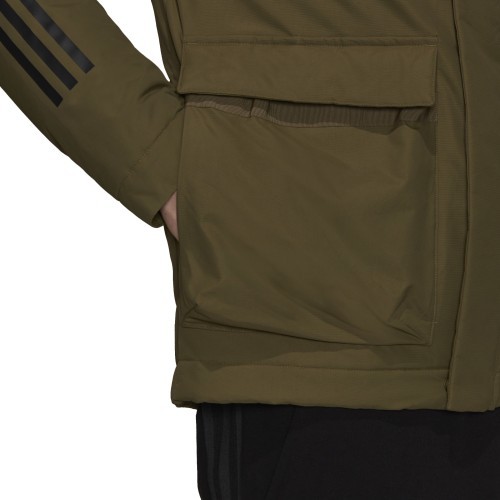 Мужская куртка с капюшоном Adidas, зелёная GT1691
