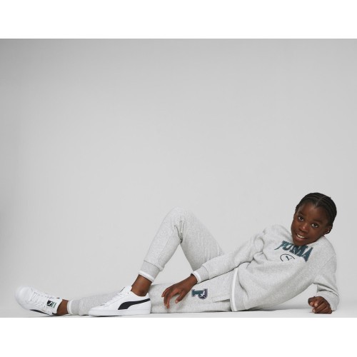 Puma bērnu džemperis Squad Crew Fl Grey 676355 04