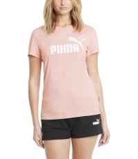 Puma Women's Ess Logo Tee Bridal Pink