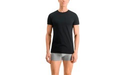 Puma Men's T-Shirts Basic 2p Cre Black 935016 01
