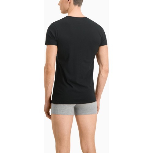 Puma Men's T-Shirts Basic 2p Cre Black 935016 01