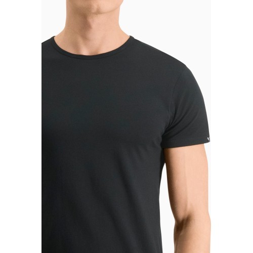 Puma Men's T-Shirts Basic 2p Cre Black 935016 01