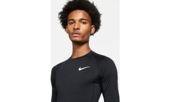 Nike M Nk Df Tight Top LS vīriešu krekls ar garām piedurknēm, melns DD1990 010