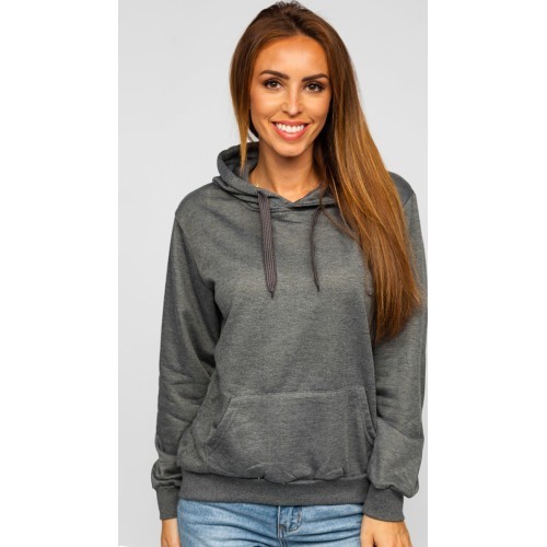 Женский флисовый джемпер J.Style серый 68W02-5
