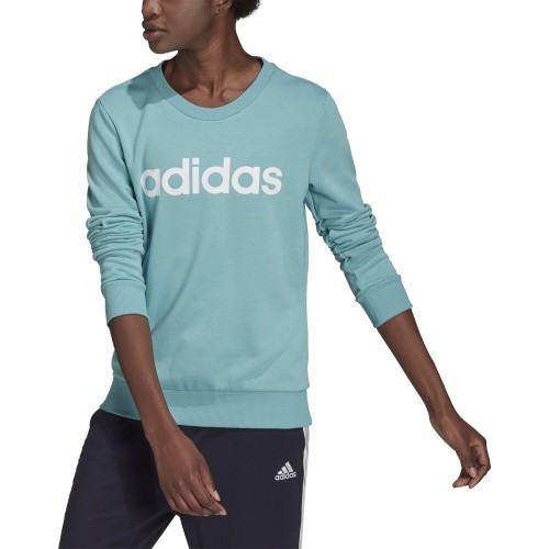 Adidas W Lin FT sieviešu džemperis, zils, H10144