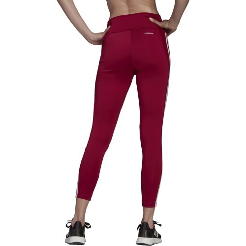 Женские легинсы Adidas W 3s 78 Tight бордовые HD6837
