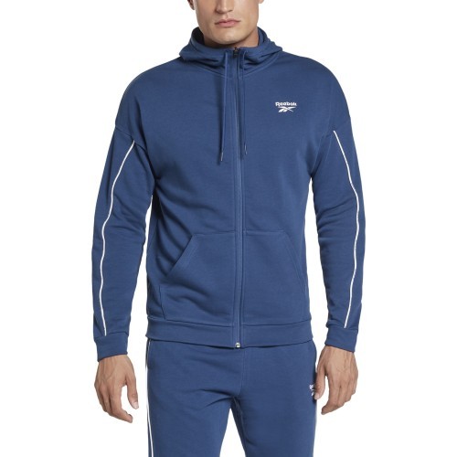 Reebok Wor Piping FZ vīriešu džemperis, zils HA1073