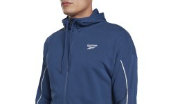 Reebok Wor Piping FZ vīriešu džemperis, zils HA1073