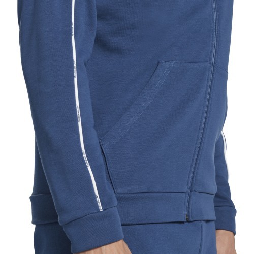 Мужская толстовка Reebok Wor Piping FZ синяя HA1073