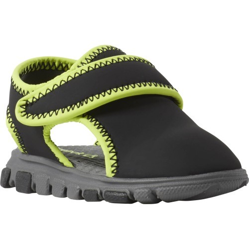 Reebok Wave Glider III детские сандалии, чёрно-зелёные CN8610