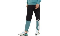 Puma Ess+ Block sporta bikses vīriešiem Black White Mint 848007 50