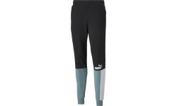Puma Ess+ Block sporta bikses vīriešiem Black White Mint 848007 50