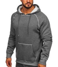 J.Style Men's Fleece Sweatshirt Grey 8B152-5