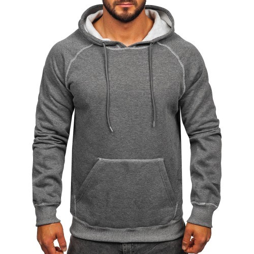 J.Style Men's Fleece Sweatshirt Grey 8B152-5