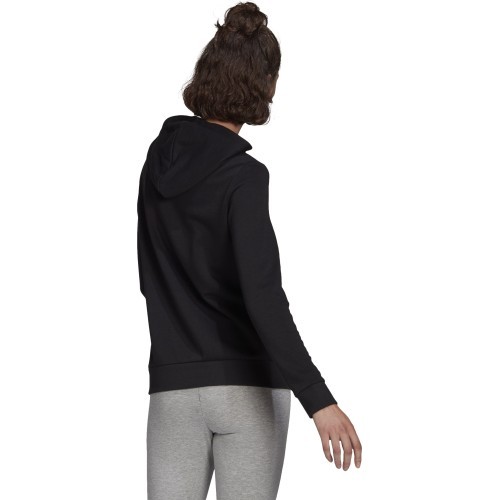 Женская толстовка Adidas W Lin FT Hoodie, чёрная, GL0635