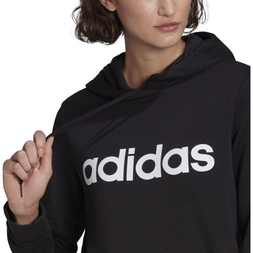 Adidas W Lin FT Hoodie Women's Sweatshirt Black GL0635