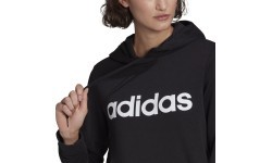 Adidas W Lin FT Hoodie sieviešu džemperis, melns, GL0635