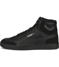 Puma Shuffle Mid Fur Flat Black vīriešu apavi 387609 01