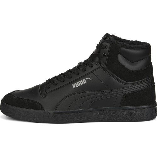 Puma Shuffle Mid Fur Flat Black vīriešu apavi 387609 01