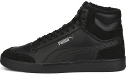 Мужская обувь Puma Shuffle Mid Fur Flat Black 387609 01