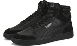 Мужская обувь Puma Shuffle Mid Fur Flat Black 387609 01