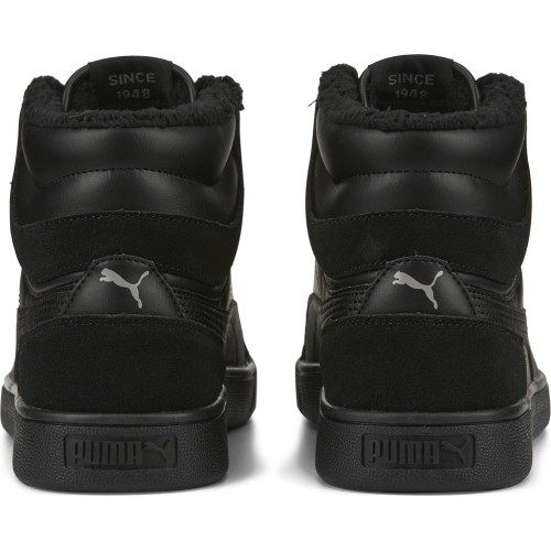 Puma Shuffle Mid Fur Flat Black Men's Shoes 387609 01