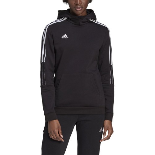 Adidas Tiro 21 sieviešu džemperis ar kapuci, melns GM7329