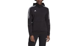 Женская толстовка с капюшоном Adidas Tiro 21 черная GM7329
