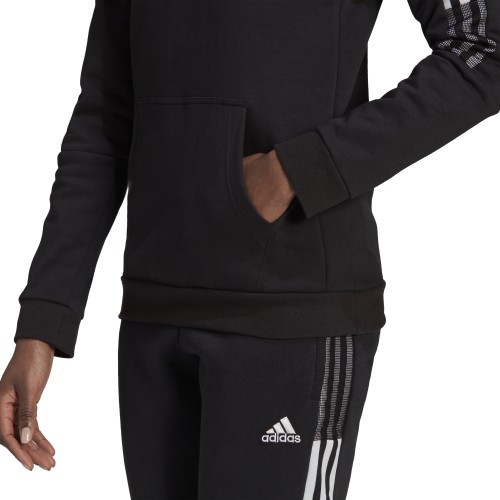 Женская толстовка с капюшоном Adidas Tiro 21 черная GM7329