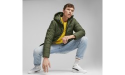 Мужская куртка Puma Ess Hooded Padded Jacket зелёная 848938 31