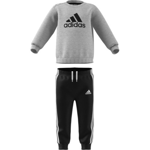 Adidas I Bos Jog Ft kids' tracksuit, black/grey HF8819