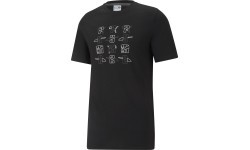 Puma Elevate Graphic Tee Men's Cotton T-Shirt Black