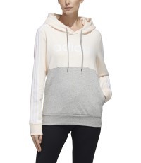 Женский свитшот Adidas W E Cb Fl Oh Hd Grey Pink GL6304