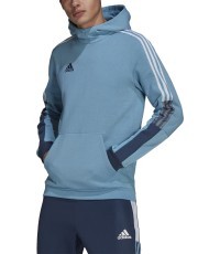 Мужская толстовка Adidas Tiro Sw Hood Cu, синяя GQ1067