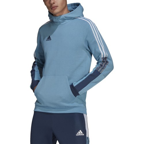 Мужская толстовка Adidas Tiro Sw Hood Cu, синяя GQ1067