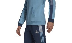 Adidas Tiro Sw Hood Cu vīriešu džemperis, zils GQ1067