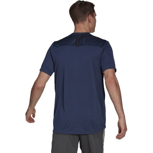 Adidas M 3S Back Tee vīriešu T-krekls, zils GM2129