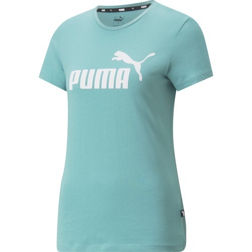 Puma Ess Logo Tee sieviešu krekls, zaļš 586775 61