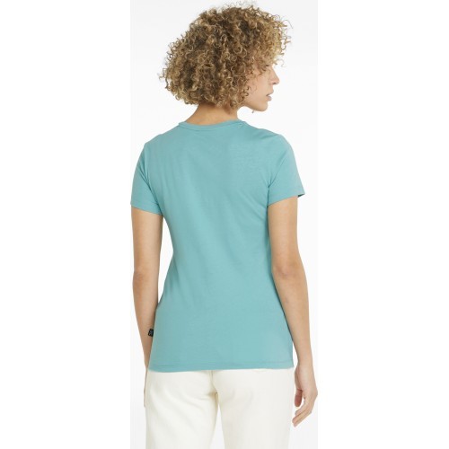 Puma Ess Logo Tee sieviešu krekls, zaļš 586775 61