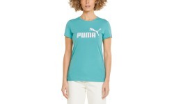 Puma Ess Logo Tee sieviešu krekls, zaļš 586775 61
