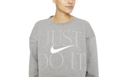 Nike Women's Sweatshirt W Nk Df Gx Get Fit Fc Cw Grey DD6130 091