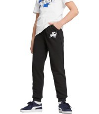 Puma Ess+ Street Art спортивные брюки подростковые, чёрные 673273 01