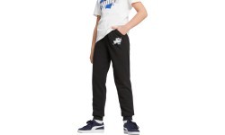 Puma Ess+ Street Art sporta bikses pusaudžiem, melnas 673273 01
