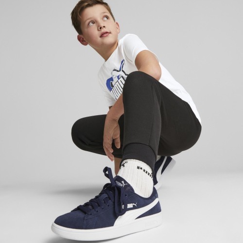 Puma Ess+ Street Art sporta bikses pusaudžiem, melnas 673273 01