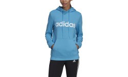 Женская толстовка с капюшоном Adidas W Lin FT, синяя, HE9359