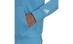 Adidas W Lin FT Hoodie Women's Sweatshirt Blue HE9359