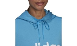 Adidas W Lin FT Hoodie Women's Sweatshirt Blue HE9359