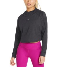 Puma Flawless Pullover Hoodie Women's Sweatshirt Black 521551 01