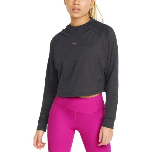 Puma Flawless Pullover Hoodie Women's Sweatshirt Black 521551 01