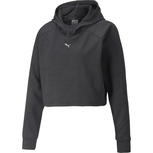 Женская толстовка Puma Flawless Pullover Hoodie, чёрная, 521551 01